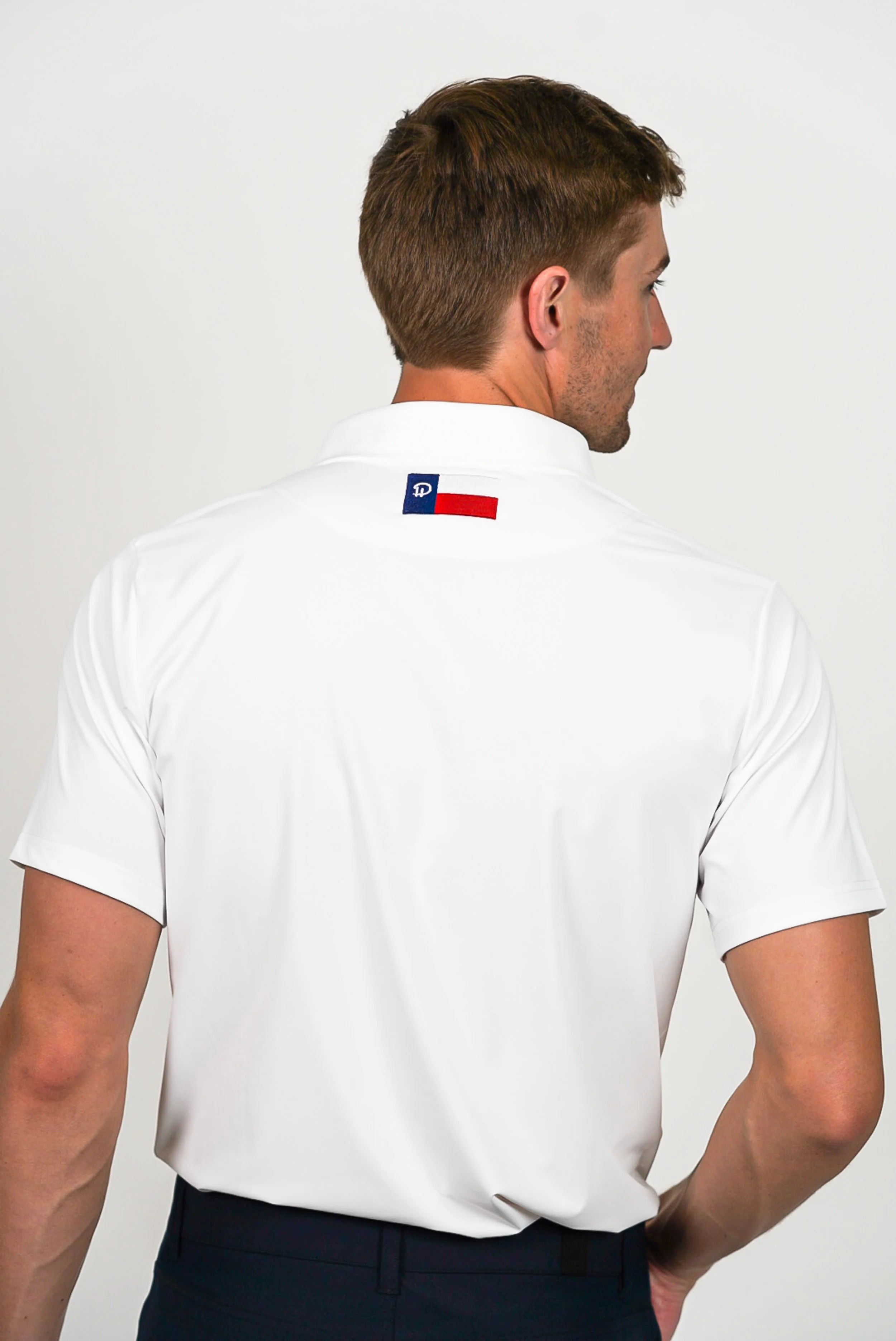 White Golf Shirt — Parker & Hyde
